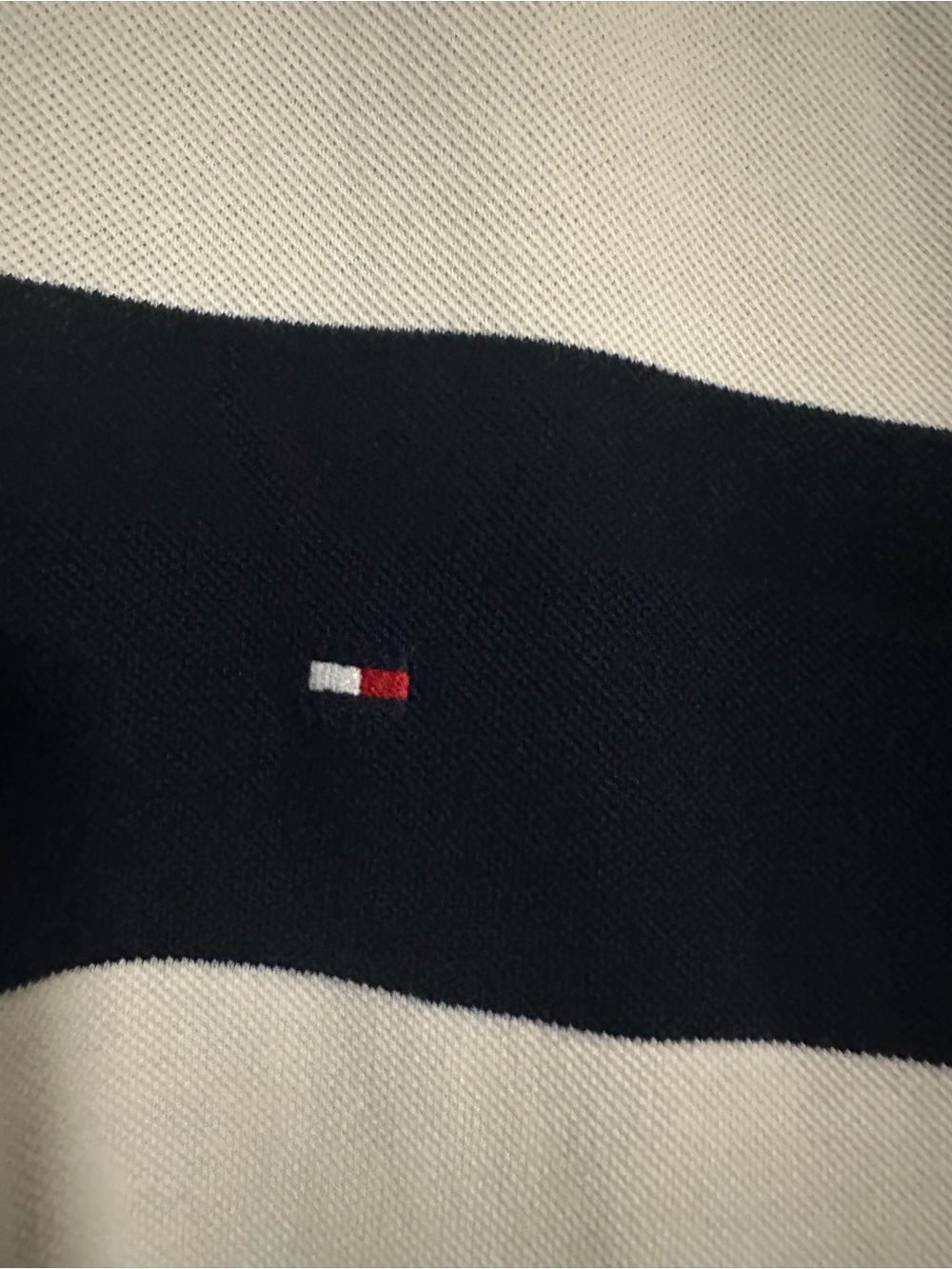Vintage Tommy Hilfiger Rugby Polo XXL Y2K Striped Long Sleeve Cotton - Picture 4 of 5